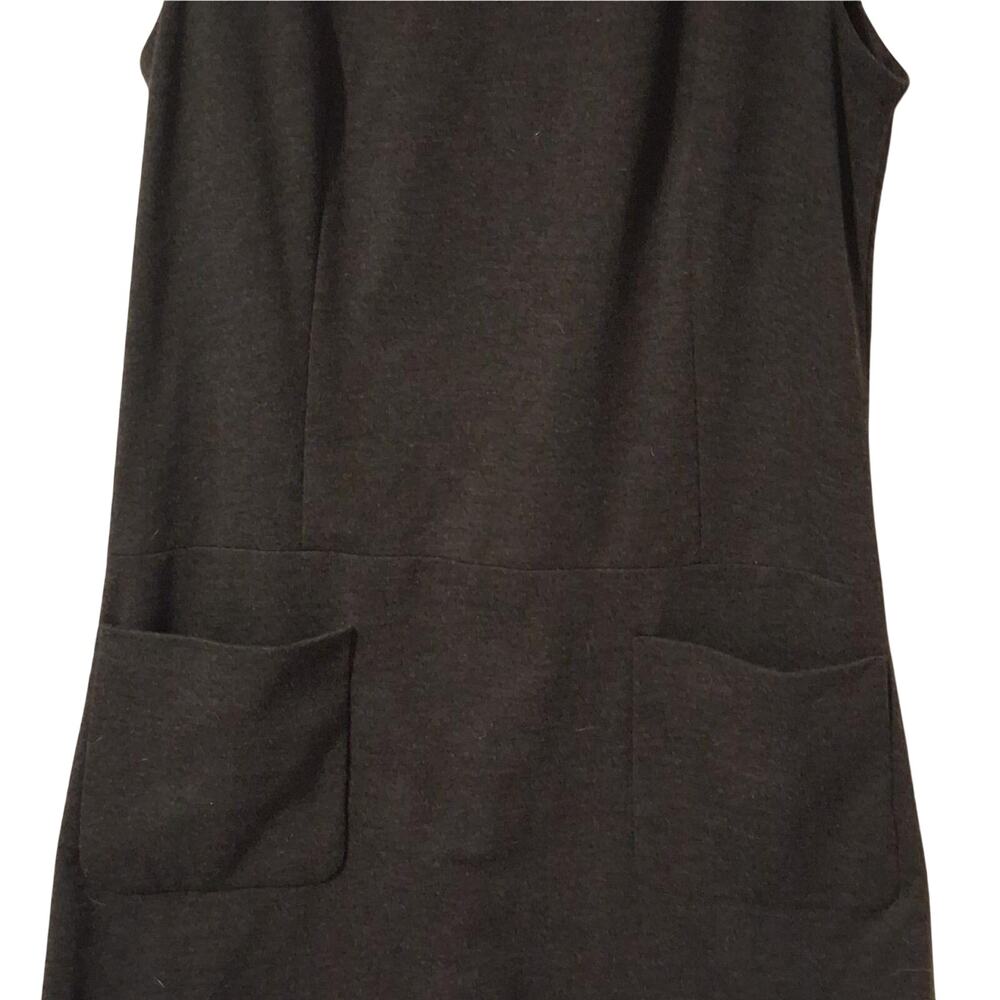 🖤 Zara Basic Charcoal Gray Sleeveless Shift Dress w/ Pockets - Size M 🖤